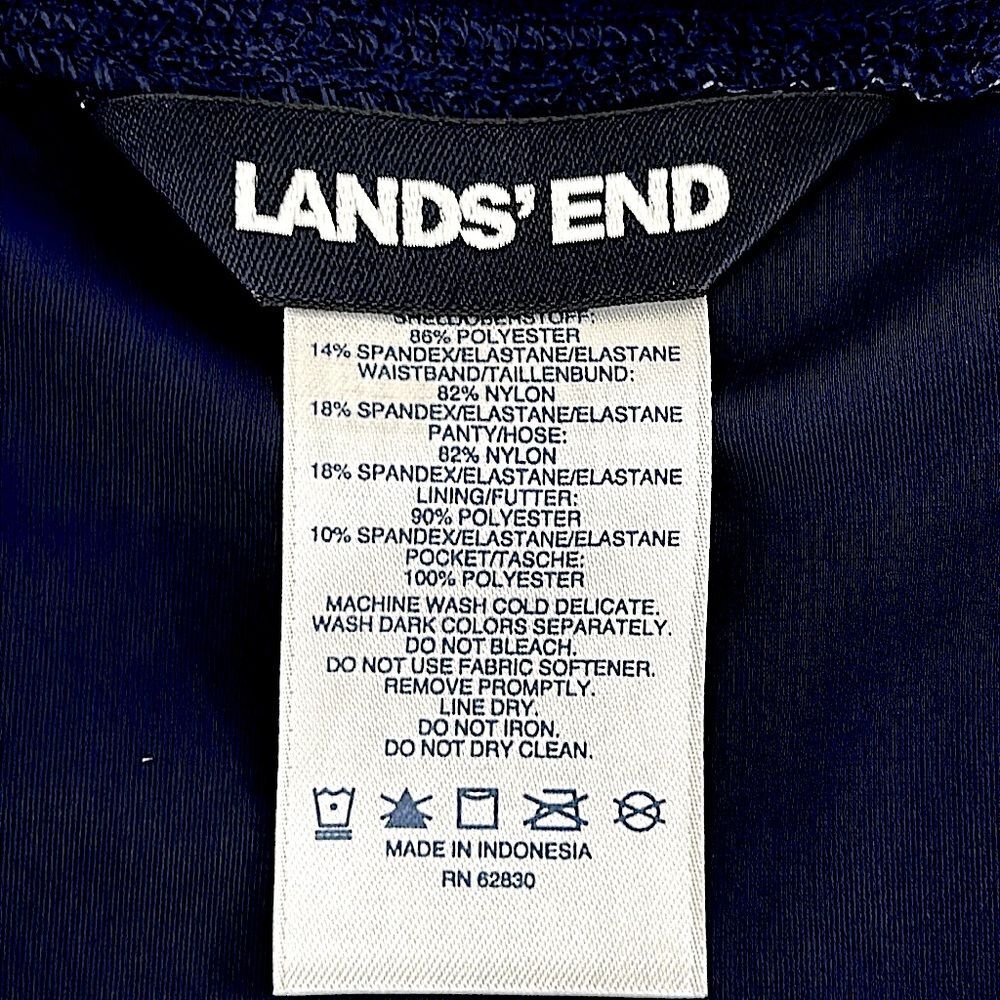 Lands End Swim Size 12 Board Skort Tropical Lands' End - Picture 10 of 14